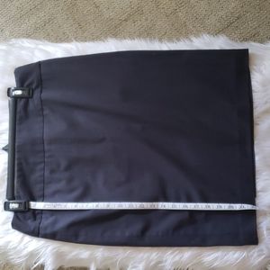 Gray pencil skirt, side zip, Liz Claiborne